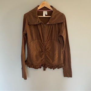 Matilda Jane Zippered Brown Jacket